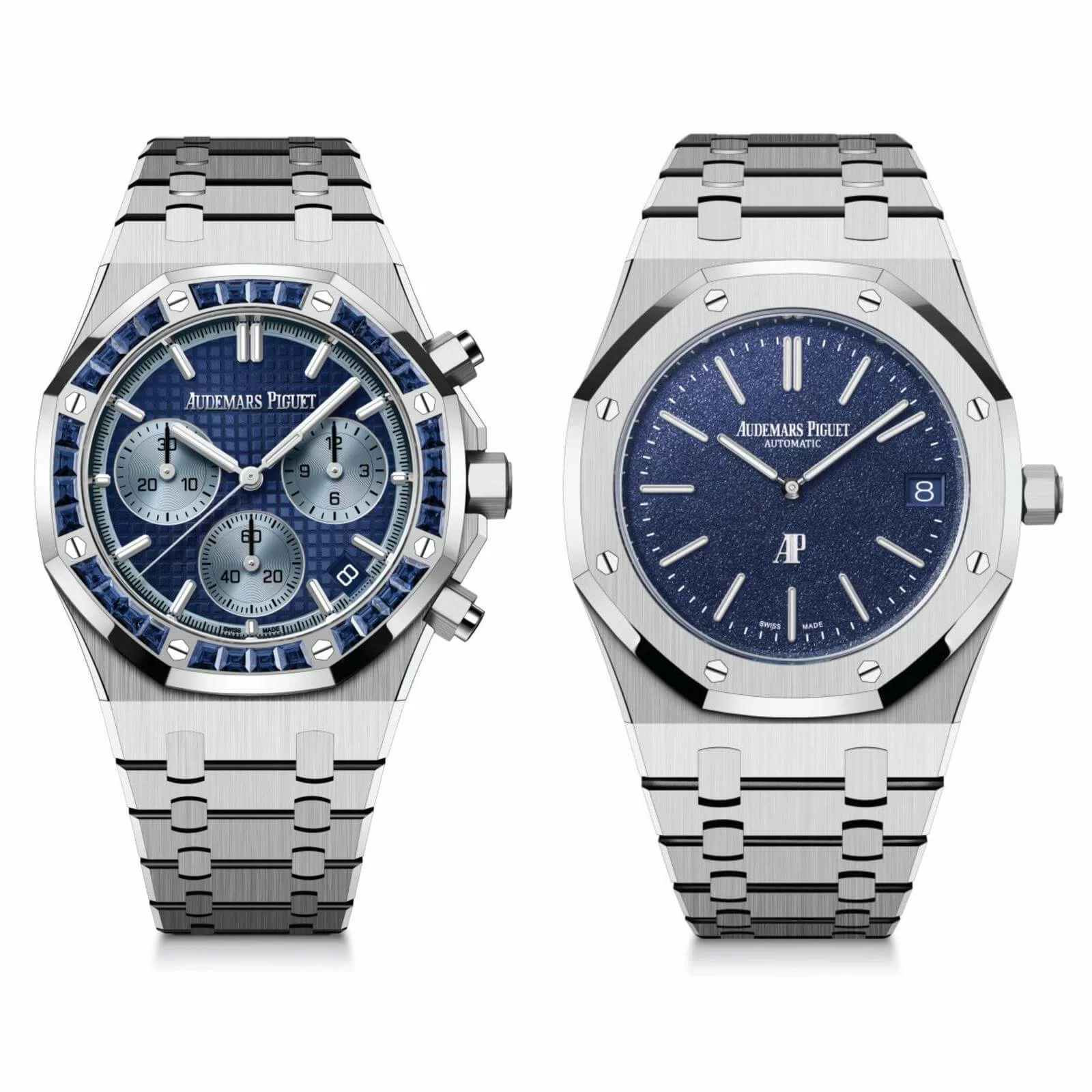 【 新錶介紹 】Audemars Piguet﹒2023愛彼Royal Oak新作｜靚色必選 Deep Blue藍寶石圈襯藍面Royal Oak + 藍色粒面Royal Oak Jumbo Extra Thin